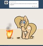 2014 backy big_butt butt earth_pony english_text equine fan_character female fire horse mammal match my_little_pony pony slavedemorto solo text 