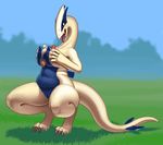  anthro anthrofied big_breasts breast_grab breasts chubby claws crouching cum cum_on_face digitigrade disembodied_penis duo erect_nipples faceless_male female grass lugia male nintendo nipples outside penis pok&eacute;mon pussy red_eyes siyah solo_focus thick_tail titfuck tongue tongue_out tree video_games voluptuous wide_hips 