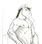  anthro bigger_version_at_the_source country equine facial_hair hay horse male mammal muscles nipples solo superslickslasher 