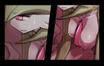  2012 anthro breasts close-up female gardevoir green_hair hair humanoid imminent_rape looking_away nintendo nipples pink_eyes pok&eacute;mon s solo video_games white_body 