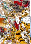  2014 anthro better_late_than_never comic daigaijin english_text feline female fight kung_fu_panda male mammal master_tigress text tiger 