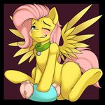  animal_genitalia balls big_penis blush cocksleeve collar dickgirl digital_media_(artwork) duo equine feral fluttershy_(mlp) friendship_is_magic hair horse horsecock intersex kloudmutt mammal masturbation my_little_pony penis pink_hair 