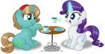  2014 aleximusprime cutie_mark duo equine fan_character female feral friendship_is_magic horn mammal my_little_pony rarity_(mlp) smile unicorn 