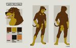  2014 abs anthro balls brown_fur canine claws dog fur male mammal model_sheet muscles nude rottweiler sheath smile solo tar0 tongue tongue_out wylde_rottie wylderottie 