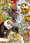  2014 anthro bear better_late_than_never comic daigaijin feline female fight kung_fu_panda ladies_of_the_shade male mammal master_tigress panda po tiger 