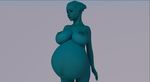  3d alien areola asari belly big_belly big_breasts blue_skin breasts cgi female humanoid mass_effect nipples not_furry nude pregnant solo video_games 