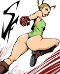  angry ass bad_id bad_pixiv_id breasts cammy_white curvy green_leotard leotard looking_back medium_breasts solo street_fighter thick_thighs thighs wide_hips yukinishi 