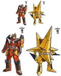  king_kittan lowres mecha no_humans pixel_art ryao super_robot tengen_toppa_gurren_lagann 