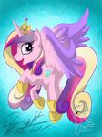  2014 emr0304 equine female feral friendship_is_magic horn mammal my_little_pony princess_cadance_(mlp) solo winged_unicorn wings 