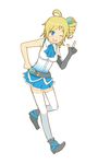  aizawa_inori blue_eyes highres internet_explorer looking_at_viewer os-tan personification rong_rong side_ponytail skirt solo 