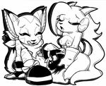  anthro boots breasts carol_tea cat dragon duo eyes_closed feline female freedom_planet gloves lesbian mammal masturbation nipples open_mouth sash_lilac tongue wildcat zebits 