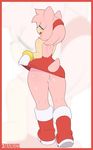  2015 3mangos amy_rose black_nose boots bracelet butt clothing dress female gloves green_eyes hair headband hedgehog jewelry looking_at_viewer mammal open_mouth panties pink_hair pink_skin sega shoes short_hair smile solo sonic_(series) standing underwear wide_hips 