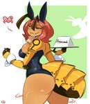  &lt;3 arthropod big_breasts big_butt breasts butt claudette_(lightsource) female hair hornet insect lightsource long_hair looking_at_viewer looking_back play_bunny side_boob smile 