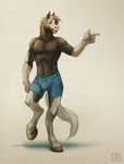  anthro clothing equine fur gryx horse male mammal solo underwear 