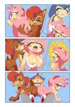  2015 amy_rose anthro anus areola big_breasts big_butt breasts butt chipmunk cloudz comic erect_nipples erection female group group_sex hedgehog hot_dogging male mammal michiyoshi nipples nude penetration penis pussy rodent sally_acorn sega sex sonic_(series) sonic_the_hedgehog threesome vaginal vaginal_penetration 