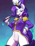 animated anthro anthrofied blue_eyes blue_hair breasts clitoris clothing equine erect_nipples female friendship_is_magic fur hair half-closed_eyes horn horse looking_at_viewer mammal my_little_pony nipples pony pussy rarity_(mlp) seductive solo tongue tongue_out white_fur wide_hips zwitterkitsune 