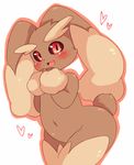  2010 akitaka ambiguous_gender blush cute kemono lagomorph lopunny mammal nintendo pok&eacute;mon rabbit red_eyes video_games 