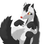  feral howling_wolves lying mightyena nintendo on_back plain_background pok&eacute;mon solo video_games white_background 