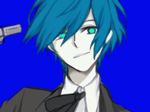  animated animated_gif blue_hair gun hitoshura multiple_boys persona persona_3 shin_megami_tensei_iii:_nocturne weapon yuuki_makoto 