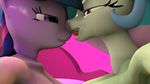  2015 3d anthro big_breasts breasts equine female friendship_is_magic lesbian luckywhispersjellyfish mammal my_little_pony princess_celestia_(mlp) twilight_sparkle_(mlp) 