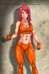  1girl abs breasts long_hair muscle naruto naruto_shippuuden r3ydart red_hair reydart solo uzumaki_kushina 