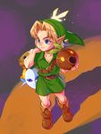  bad_id bad_pixiv_id blonde_hair blue_eyes deku_scrub fairy goron hat link male_focus mask pointy_ears shiwashiwa_no_kinchakubukuru smile solo sword the_legend_of_zelda the_legend_of_zelda:_majora's_mask weapon young_link zora 