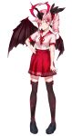  horns pixel_(yuxian) seifuku thighhighs wings 