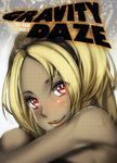  1girl blonde_hair gravity_daze hairband rakkou red_eyes short_hair solo 