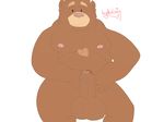  bear dazzy dazzy_bear gay hydrology looking_at_viewer male mammal overweight penis solo 