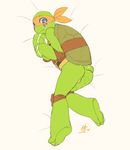  anthro butt kalechip male michelangelo_(tmnt) reptile scalie solo teenage_mutant_ninja_turtles turtle 