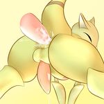 abra all_fours anus balls butt cum cum_in_ass cum_inside cum_while_penetrated disembodied_penis doggystyle eyes_closed from_behind gay hands-free male nintendo orgasm pcred566 penetration penis pink_penis plain_background pok&eacute;mon sex simple_background video_games yellow_background 