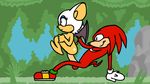  animated bat echidna keith2002 knuckles_the_echidna mammal monotreme penis rouge_the_bat sega sex sonic_(series) vaginal 