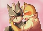  blush canine clothed clothing embarrassed fox fox_mccloud gay happy male mammal nintendo star_fox video_games wolf wolf_o&#039;donnell 