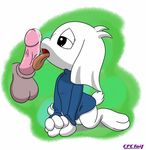  bottomless cave_story clothed clothing cpctail cum female fur half-dressed lagomorph long_ears mammal mimiga open_mouth paws penis scar sue_sakamoto video_games white_fur 