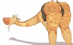  anthro big_butt butt giraffe ingrid_giraffe long_legs mammal my_gym_partner&#039;s_a_monkey thick_thighs tongue 