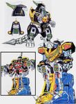  90s dragon_caesar dragonzord drill horn machine mecha mega_dragonzord mighty_morphin_power_rangers power_rangers sentai super_sentai tail zyutei_daizyujin 