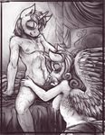  2015 anthro anthrofied balls bantha bed blush breasts clothing cum cum_in_mouth cum_inside duo equine eyes_closed female friendship_is_magic hair hand_in_hair horn long_hair male mammal my_little_pony navel nude on_bed oral panties penis princess_cadance_(mlp) sex shining_armor_(mlp) sitting straight tongue underwear unicorn winged_unicorn wings 