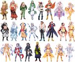  6+girls absol absurdres altaria alternate_color ankle_boots bad_id bad_pixiv_id blaziken boots braviary breasts breloom cleavage fur_trim gardevoir gen_2_pokemon gen_3_pokemon gen_4_pokemon gen_5_pokemon gen_6_pokemon haxorus high_heel_boots high_heels highres jacket jewelry katagiri_hachigou knee_boots larvesta long_hair medium_breasts mega_blaziken mega_pokemon mienshao mightyena milotic miltank multicolored_hair multiple_boys multiple_girls necklace open_clothes open_jacket pantyhose personification pokemon salamence shiny_pokemon talonflame thigh_boots thighhighs togekiss two-tone_hair very_long_hair volcarona whimsicott 
