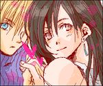  cloud_strife cloud_tifa final_fantasy final_fantasy_vii hand_holding lowres tifa_lockhart tifa_lockheart 