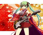  aqua_eyes aqua_hair bad_id bad_pixiv_id dioptrie guitar hatsune_miku instrument japanese_clothes kimono long_hair solo twintails vocaloid yukata 