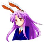  animal_ears blazer bunny_ears jacket merue red_eyes reisen_udongein_inaba solo touhou 