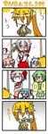  &gt;_&lt; 4koma 6+girls :3 akita_neru blush cheek_pinching cheerleader chibi chibi_miku china_dress chinese_clothes closed_eyes comic crossover dress fl-chan fl_studio gohei hatsune_miku japanese_clothes kasane_teto kiyone_suzu long_hair megurine_luka miko minami_(colorful_palette) multiple_girls pinching silent_comic sweat utau vocaloid voyakiloid yowane_haku yowaneko |_| 