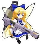  bad_id bad_pixiv_id blonde_hair blue_eyes doll gochou_(atemonai_heya) gun gundam gundam_wing long_hair parody shanghai_doll solo touhou vacuum_cleaner vayeate weapon wings 