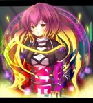  bad_id bad_pixiv_id cape dress gradient_hair hijiri_byakuren long_hair multicolored_hair scroll solo sorcerer's_sutra_scroll touhou yellow_eyes yunomi_chawan 