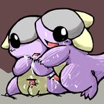  baby_kangaskhan balls censored cub cum gay kangaskhan male messy nintendo penis pok&eacute;mon unknown_artist video_games young 