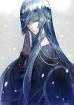  bad_id bad_pixiv_id blue_eyes blue_hair japanese_clothes kousetsu_samonji long_hair male_focus mura_karuki solo touken_ranbu very_long_hair 