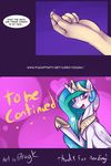  2015 blush comic dialogue dragk english_text equine female feral friendship_is_magic hair horn long_hair mammal multicolored_hair my_little_pony open_mouth princess_celestia_(mlp) purple_eyes text tongue winged_unicorn wings 