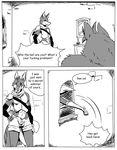  a-side balls bulge canine comic fox girly male mammal muscles wolf 