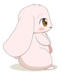  blush brown_eyes cute eyelashes female fur happy_happy_clover lago lagomorph long_ears lop_eared_bunny lop_eared_rabbit mallow mammal meru pink_fur pixiv rabbit short_fur solo standing 