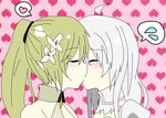  blush elsword eve eve_(elsword) green_hair rena rena_(elsword) yuri 